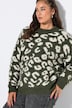 Pullover, Oversize Shape, Jacquard-Leo