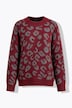 Pullover, Oversize Shape, Jacquard-Leo