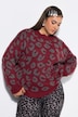 Pullover, Oversize Shape, Jacquard-Leo