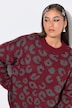 Pullover, Oversize Shape, Jacquard-Leo