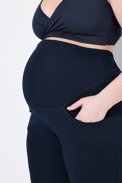 Mama-Caprihose, Umstandshose, Umklappbund