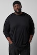 T-shirt à manches longues, coupe oversize et col montant - jusqu'au 8 XL