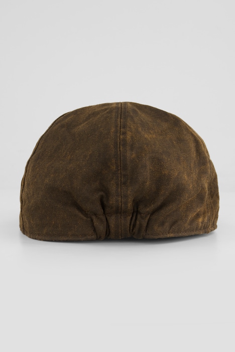 Platte pet, leren look, maat M - L