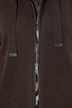 Long-Teddyweste, A-Linie, Kapuze