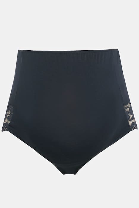 Mama-Taillenslip, Überbauch-Einsatz, Spitze