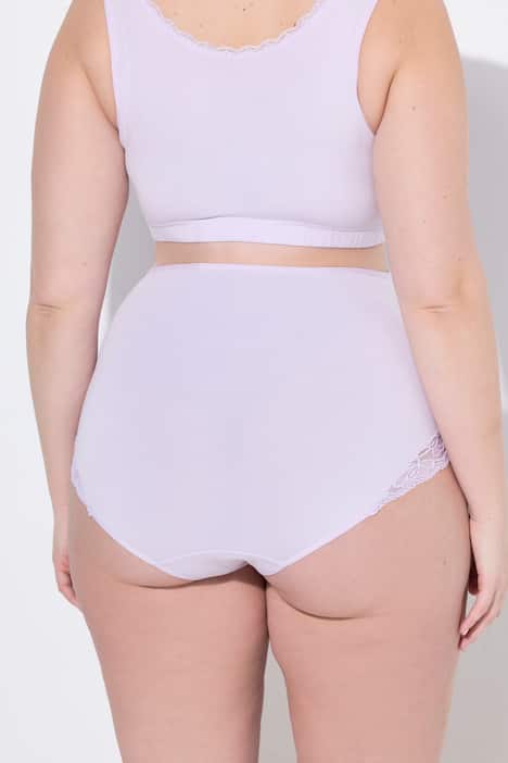 Mama-Taillenslip, Überbauch-Einsatz, Spitze