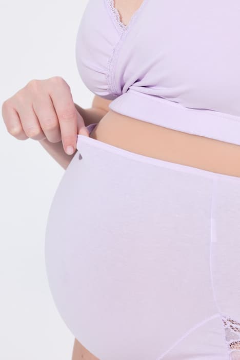 Mama-Taillenslip, Überbauch-Einsatz, Spitze