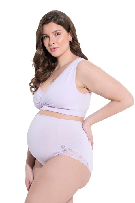 Mama-Taillenslip, Überbauch-Einsatz, Spitze