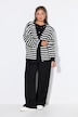 Strickjacke, oversized, Ringel, Langarm