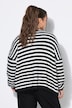 Strickjacke, oversized, Ringel, Langarm