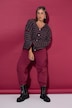 Strickjacke, oversized, Ringel, Langarm