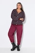 Strickjacke, oversized, Ringel, Langarm
