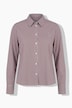 Hemdbluse, Streifen, Motivdruck, Hemdkragen, Langarm