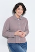 Hemdbluse, Streifen, Motivdruck, Hemdkragen, Langarm