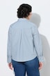 Hemdbluse, Streifen, Motivdruck, Hemdkragen, Langarm