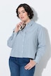 Hemdbluse, Streifen, Motivdruck, Hemdkragen, Langarm
