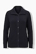 Strickjacke, Rippstrick, Hemdkragen, Langarm