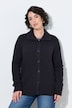 Strickjacke, Rippstrick, Hemdkragen, Langarm