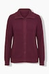 Strickjacke, Rippstrick, Hemdkragen, Langarm
