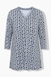 Slinky-Shirt, grafischer Druck, V-Ausschnitt, 3/4-Arm