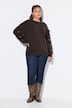 Pullover, Oversize Shape, Langarm mit Heart-Knöpfen