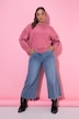 Pullover, Oversize Shape, Langarm mit Heart-Knöpfen