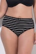 Midislips, 5er-Pack, Ringel/einfarbig