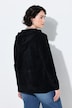Strickjacke, Chenille, Kapuze, Langarm