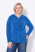 Strickjacke, Chenille, Kapuze, Langarm
