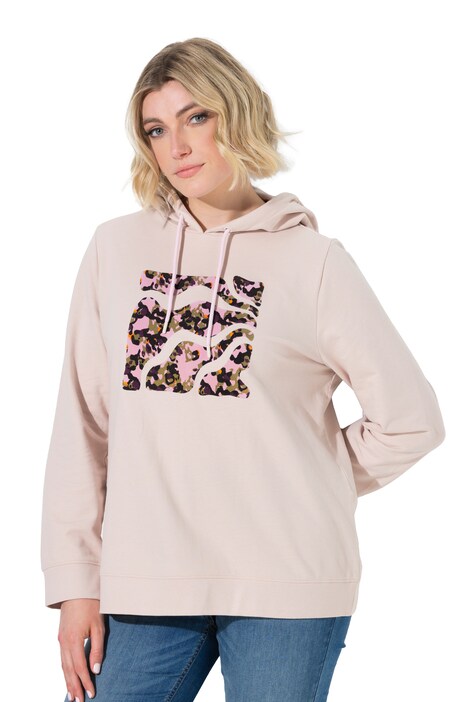 Hoodie, Motivdruck, Kapuze, Langarm