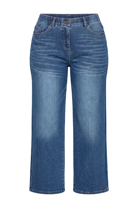 Jeans Mary, Ripsband, weites Bein, Stretch, Komfortbund