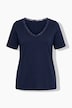 T-Shirt, Spitze, Classic, V-Ausschnitt, Halbarm
