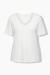 T-Shirt, Spitze, Classic, V-Ausschnitt, Halbarm