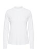 Shirt, Rippjersey, Stehkragen, Langarm