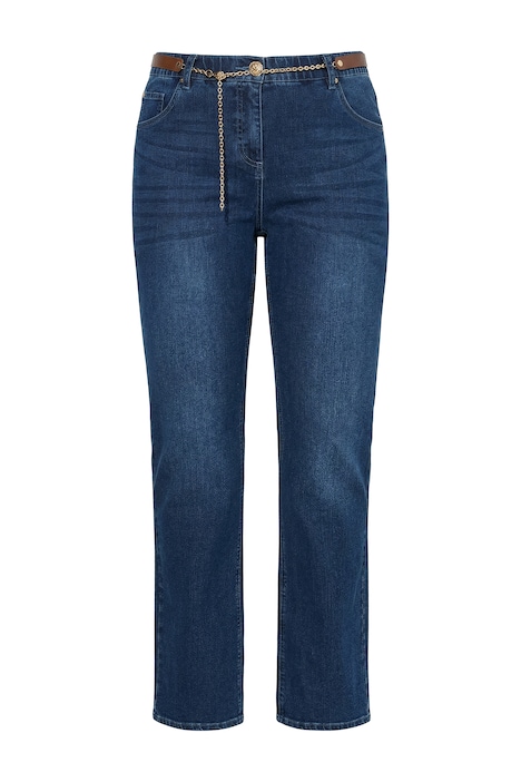 Jeans Marie, Bootcut, Lederoptik-Gürtel, Komfortbund