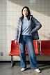 Sweatshirt, Leo Love, Oversized, Rundhals, Langarm