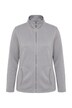 Fleecejacke, meliert, Stehkragen, Langarm