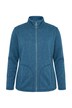 Fleecejacke, meliert, Stehkragen, Langarm