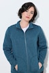 Fleecejacke, meliert, Stehkragen, Langarm