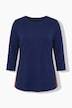 Shirt, sierstrepen, ronde hals, 3/4-mouwen, modalmix
