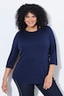 Shirt, sierstrepen, ronde hals, 3/4-mouwen, modalmix