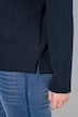 Sweter, warkoczowy wzór, stójka, długi rękaw