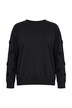 Sweater, Herz-Stickerei, Rundhalsausschnitt, Langarm