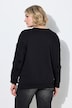 Sweater, Herz-Stickerei, Rundhalsausschnitt, Langarm