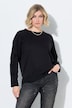 Sweater, Herz-Stickerei, Rundhalsausschnitt, Langarm