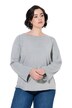Shirt, Ziernähte, U-Boot-Ausschnitt, Langarm