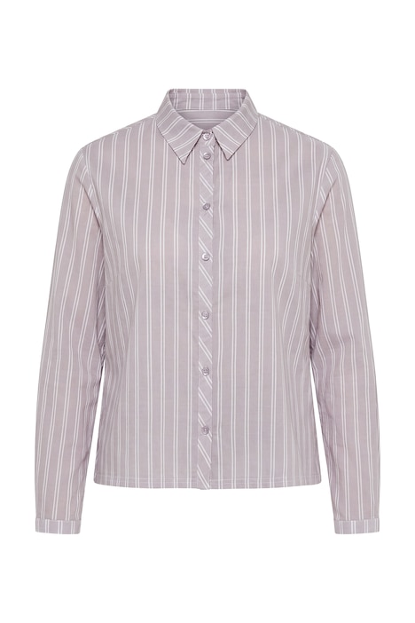Bluse, Streifen, Hemdkragen, Langarm