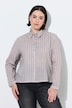 Bluse, Streifen, Hemdkragen, Langarm
