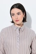 Bluse, Streifen, Hemdkragen, Langarm