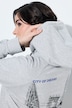 Hoodie, Rückendruck, Kapuze, Raglan-Langarm
